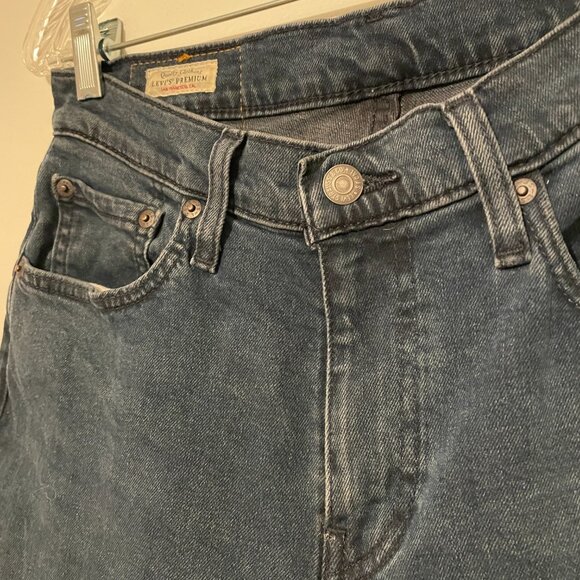 LEVIS 514 Jeans | Mens 30 x 30 BIG E Premium Denim Blue Vintage 70s Stretch - Picture 15 of 16